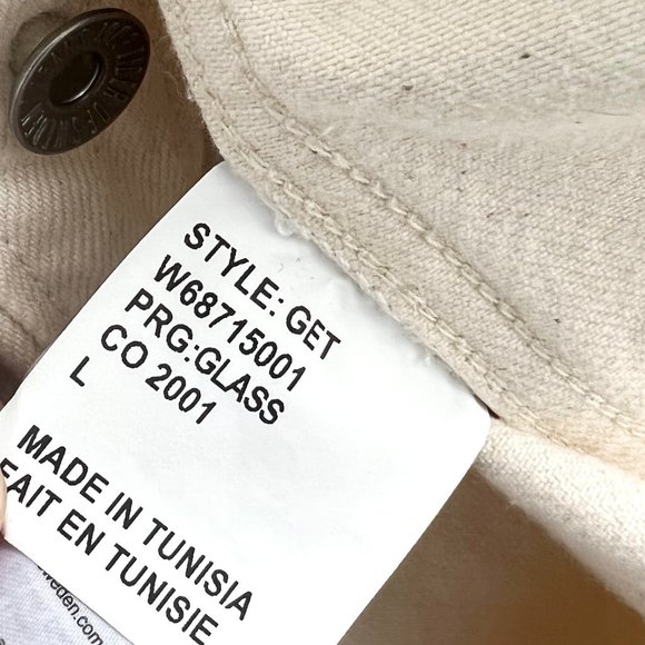 Tiger of Sweden Jeans - Off-White Denim Get Shirt - Size L - Picture 8 of 10